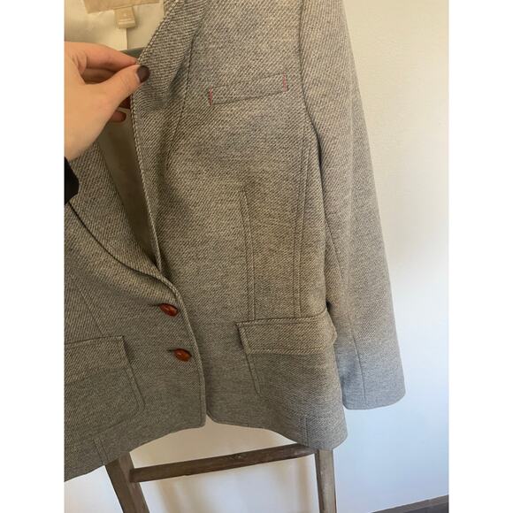 Banana Republic Wool Blend Tweed Blazer | Womens Size 4 - Picture 3 of 8